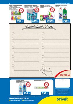 Privát akciós újság 2026.01.08-tól - 4. oldal.