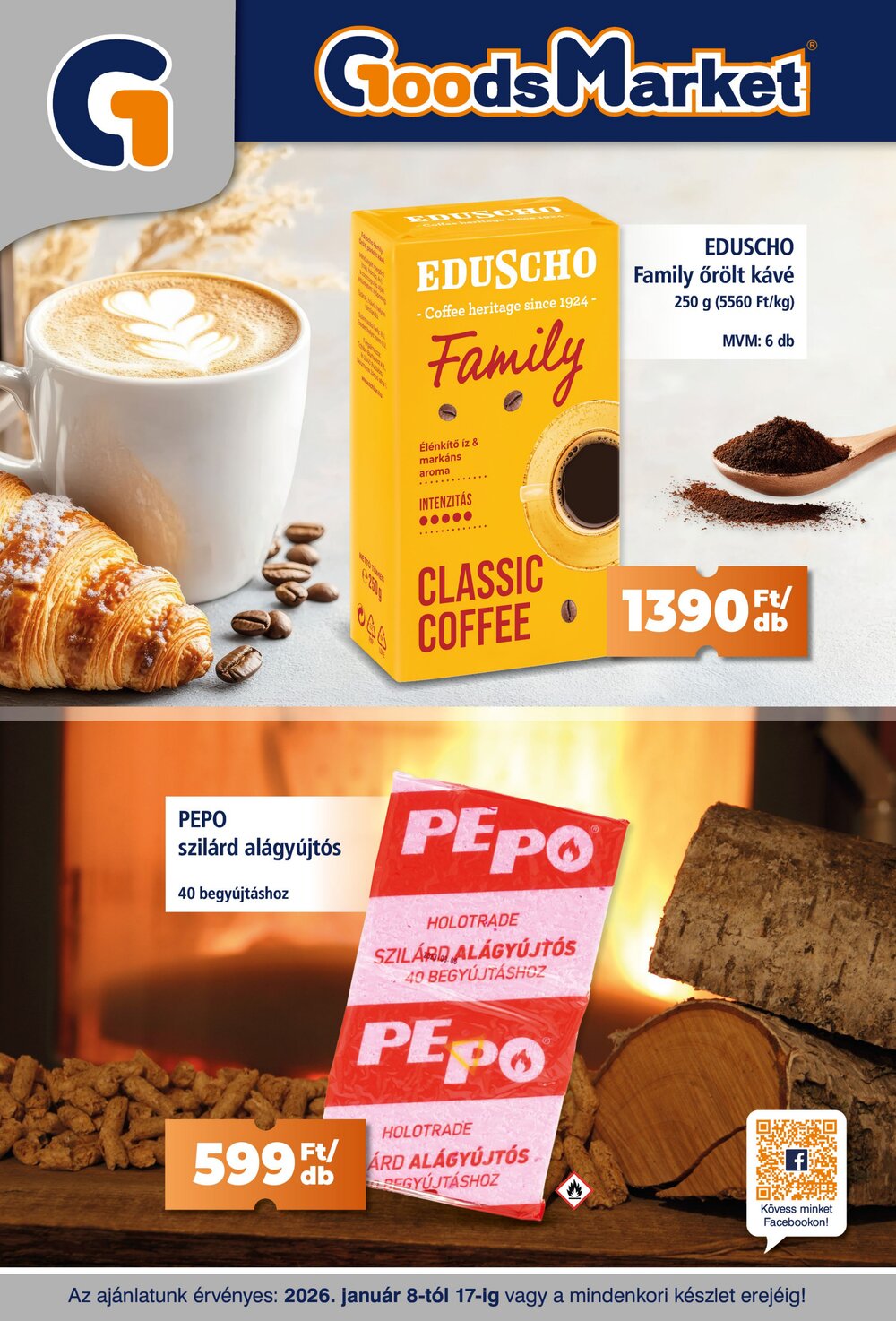 Goods Market akciós újság 2026.01.08-tól - 1. oldal.