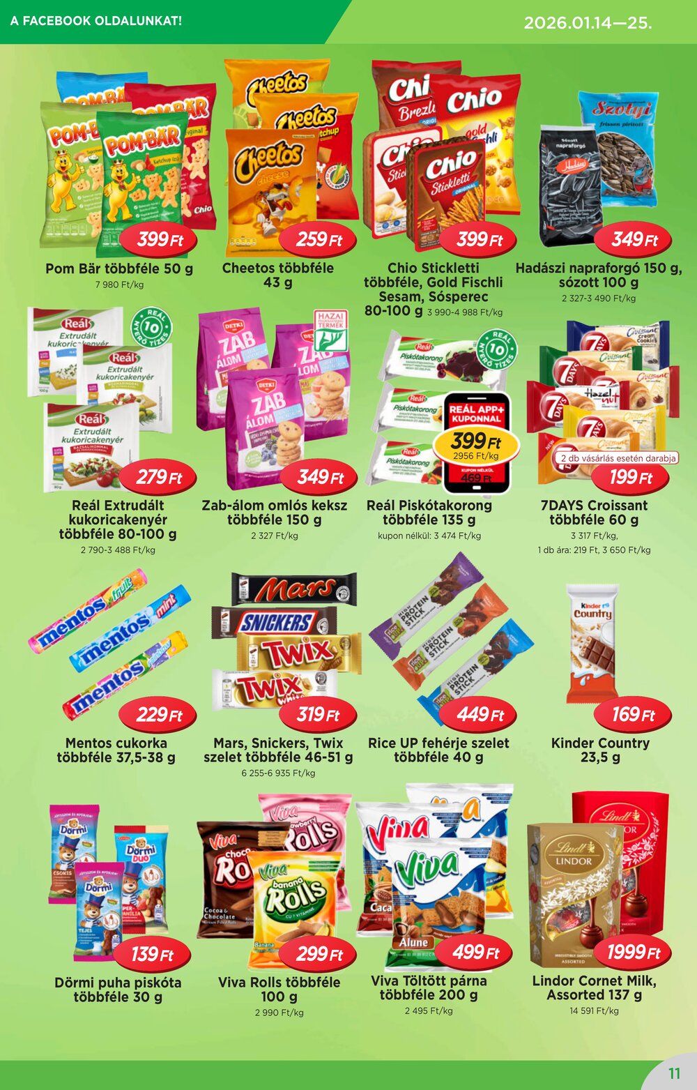 Reál akciós újság 2026.01.14-től - 11. oldal.