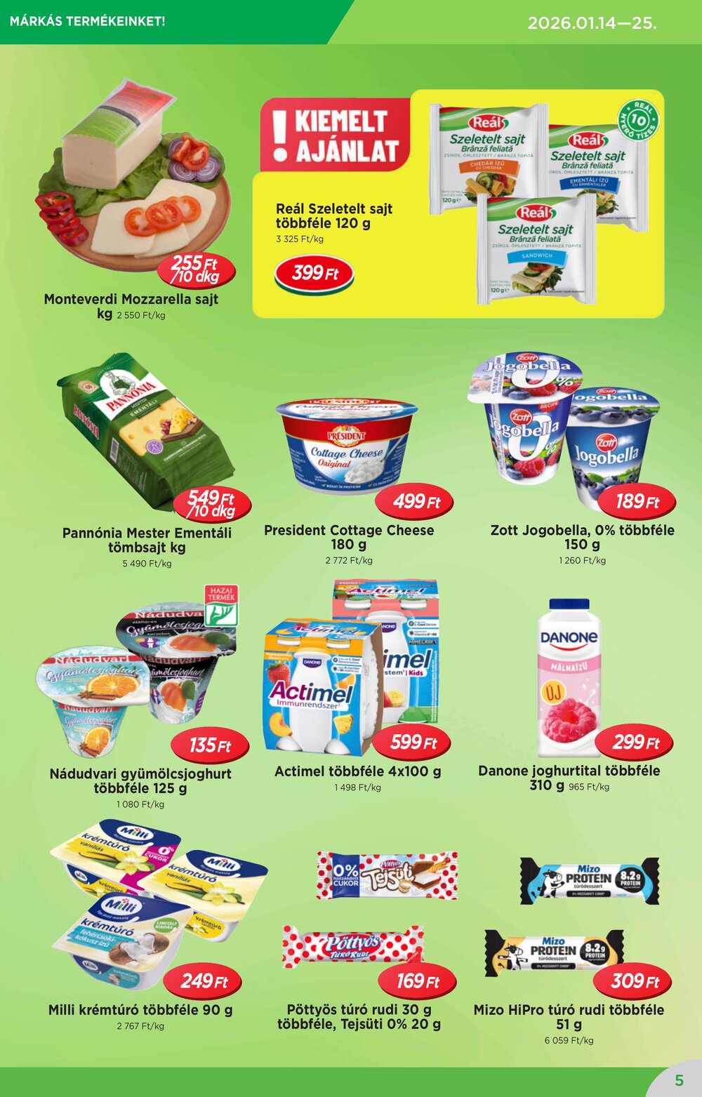 Reál akciós újság 2026.01.14-től - 5. oldal.