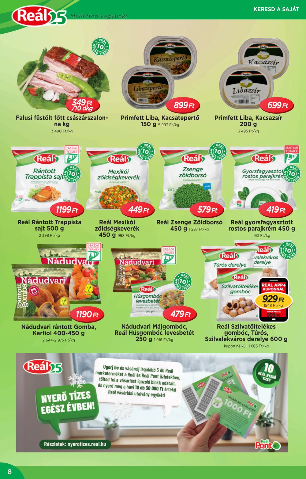 Reál akciós újság 2026.01.14-től - 8. oldal.