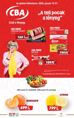 CBA akciós újság 2026.01.15-től