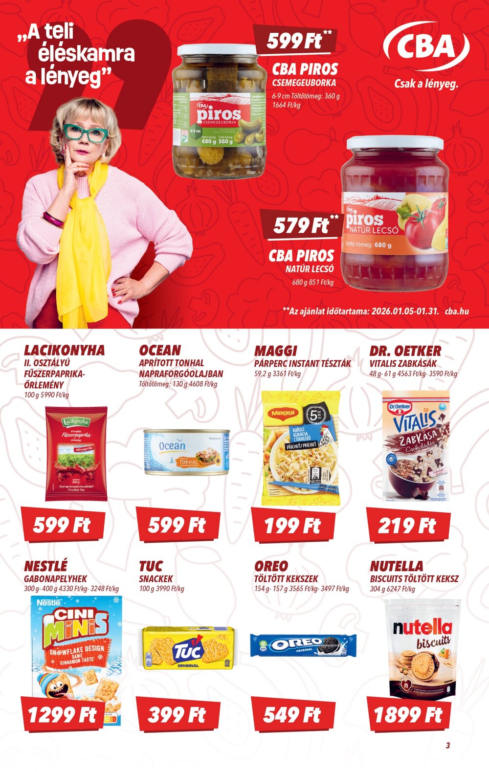 CBA akciós újság 2026.01.15-től - 3. oldal.