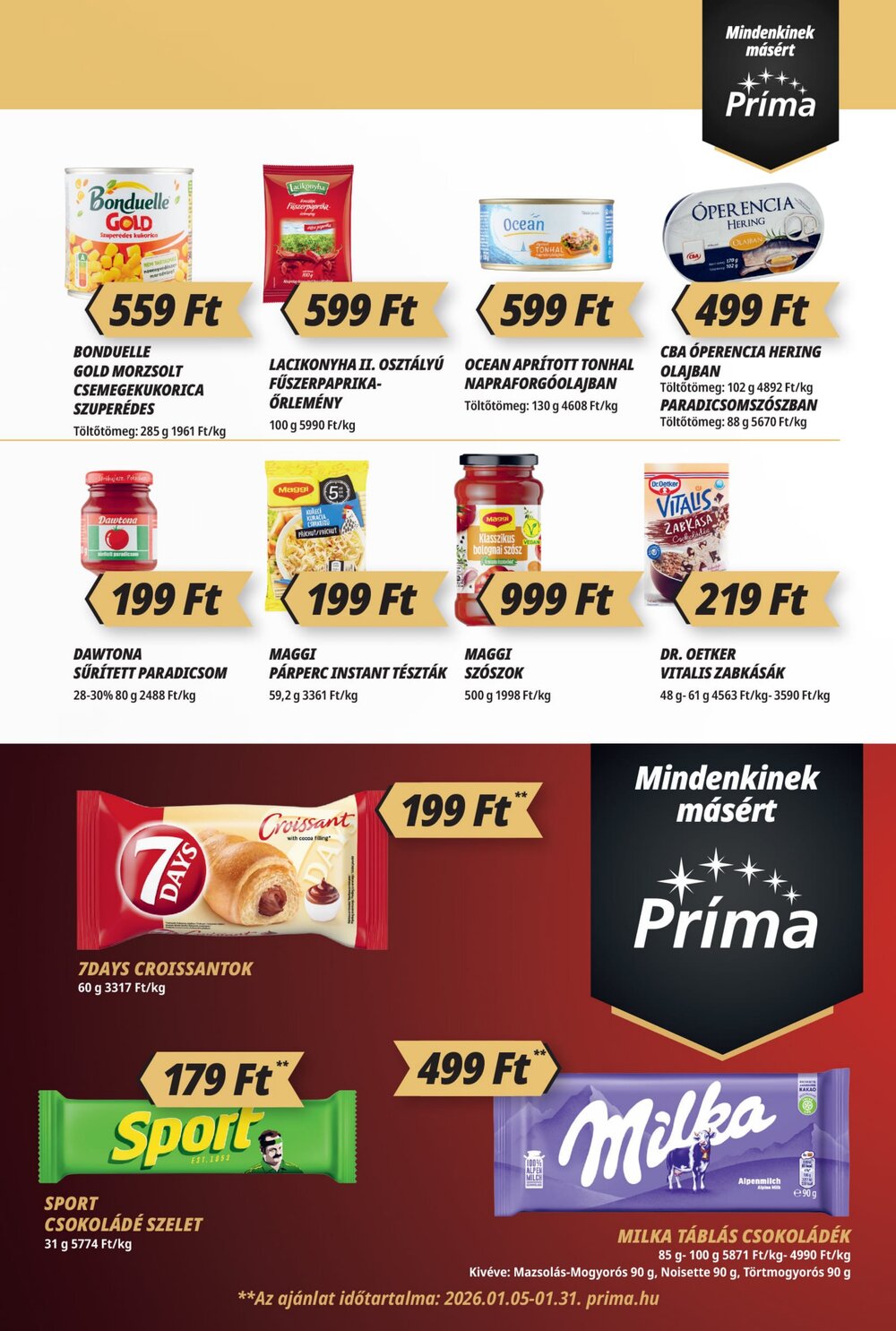 CBA akciós újság 2026.01.15-től - 7. oldal.