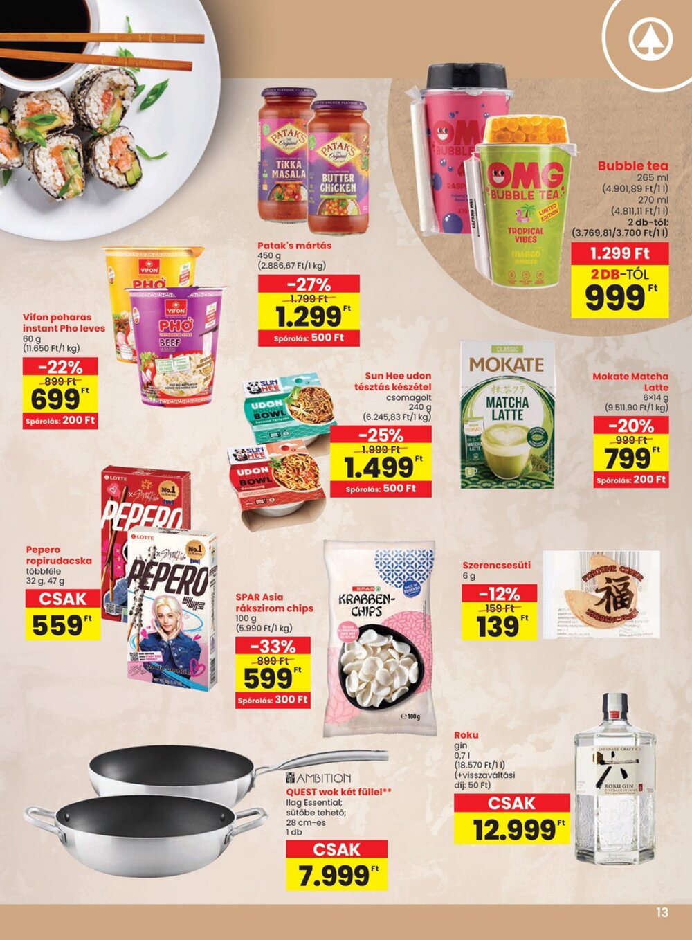 Spar akciós újság 2026.01.15-től - 13. oldal.