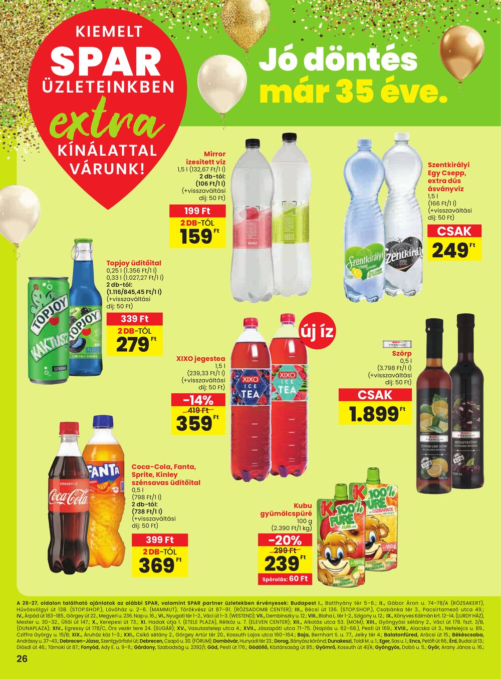 Spar Extra akciós újság 2026.01.15-től - 7. oldal.