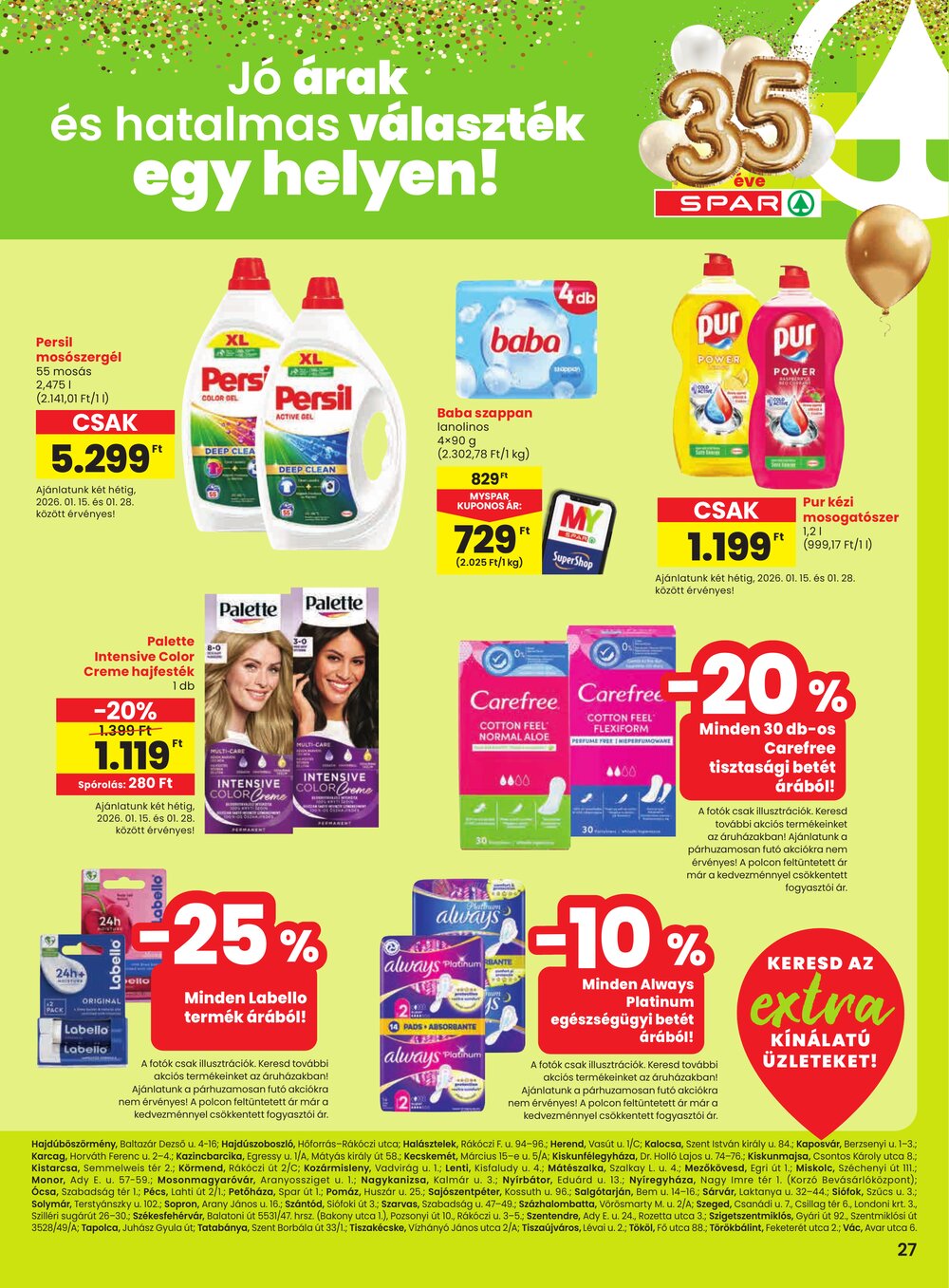 Spar Extra akciós újság 2026.01.15-től - 8. oldal.