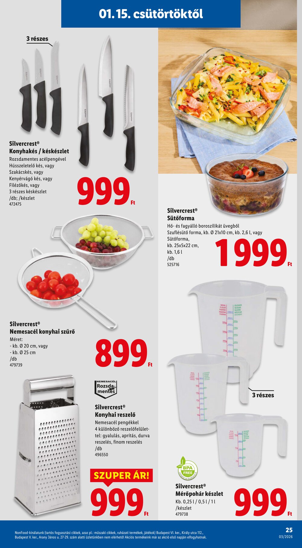 Lidl akciós újság 2026.01.15-től - 25. oldal.
