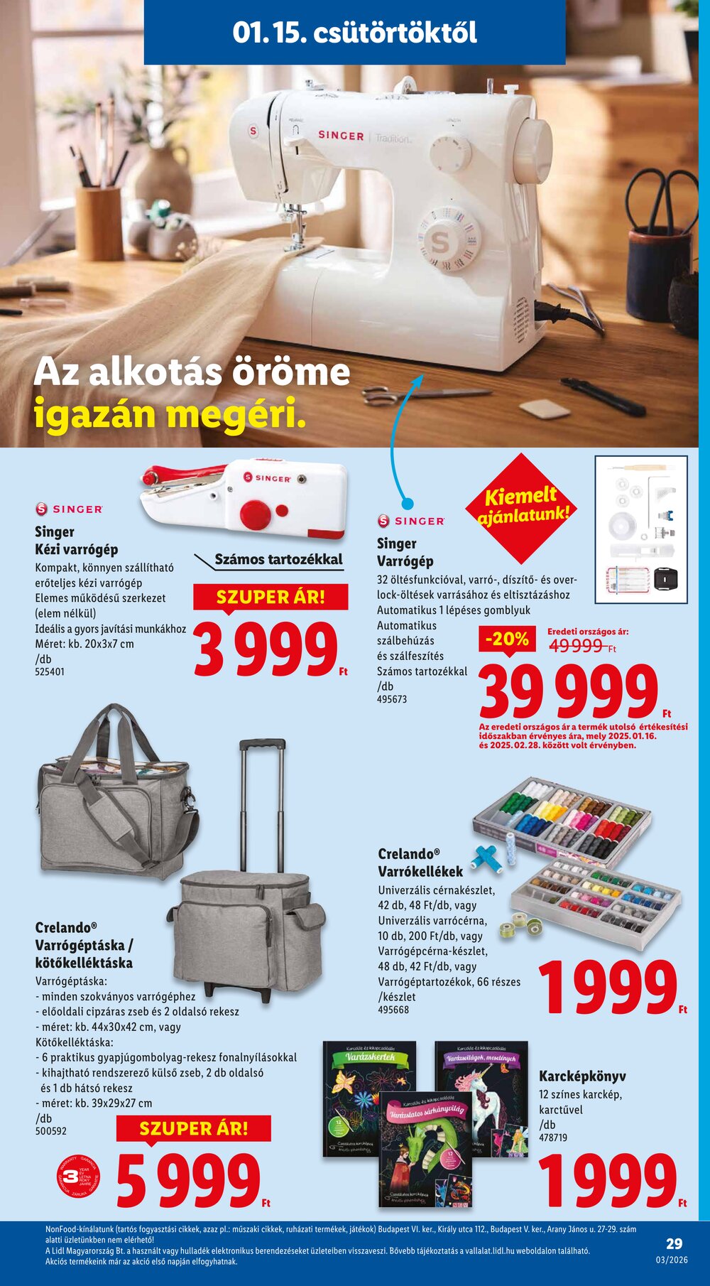 Lidl akciós újság 2026.01.15-től - 29. oldal.