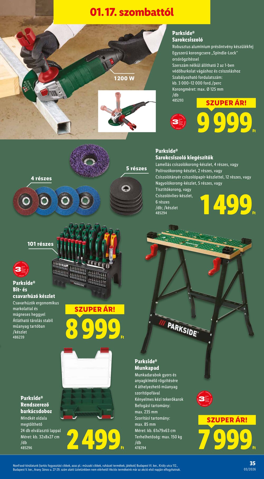 Lidl akciós újság 2026.01.15-től - 35. oldal.