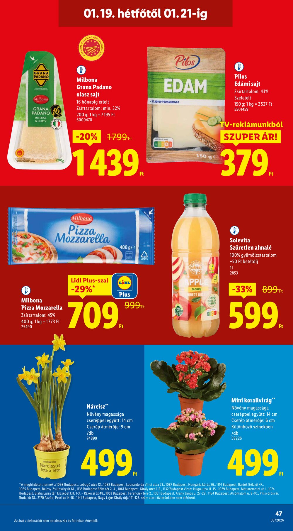 Lidl akciós újság 2026.01.15-től - 47. oldal.