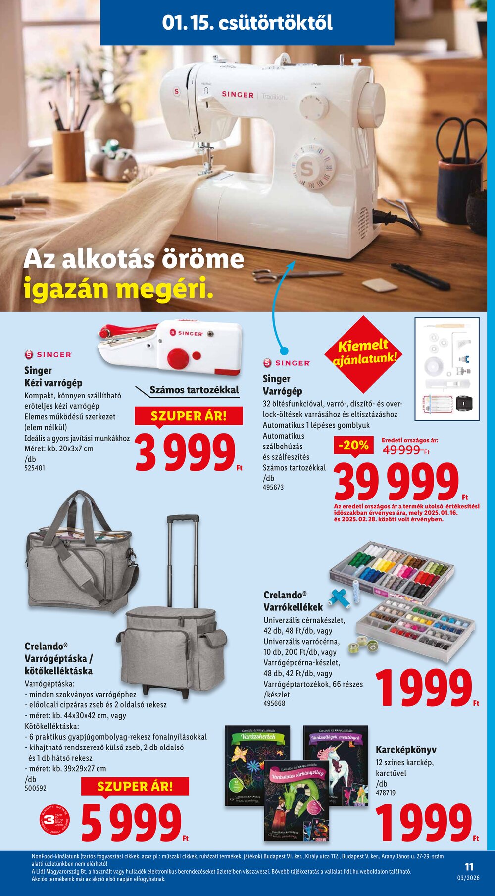 Lidl akciós újság 2026.01.15-től - 11. oldal.