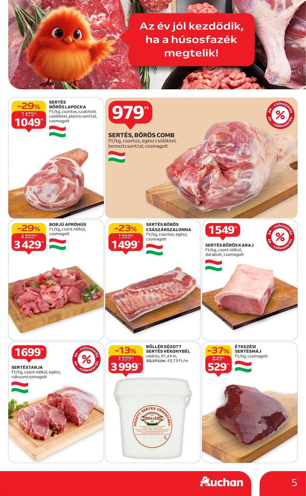 Auchan akciós újság 2026.01.15-től - 5. oldal.