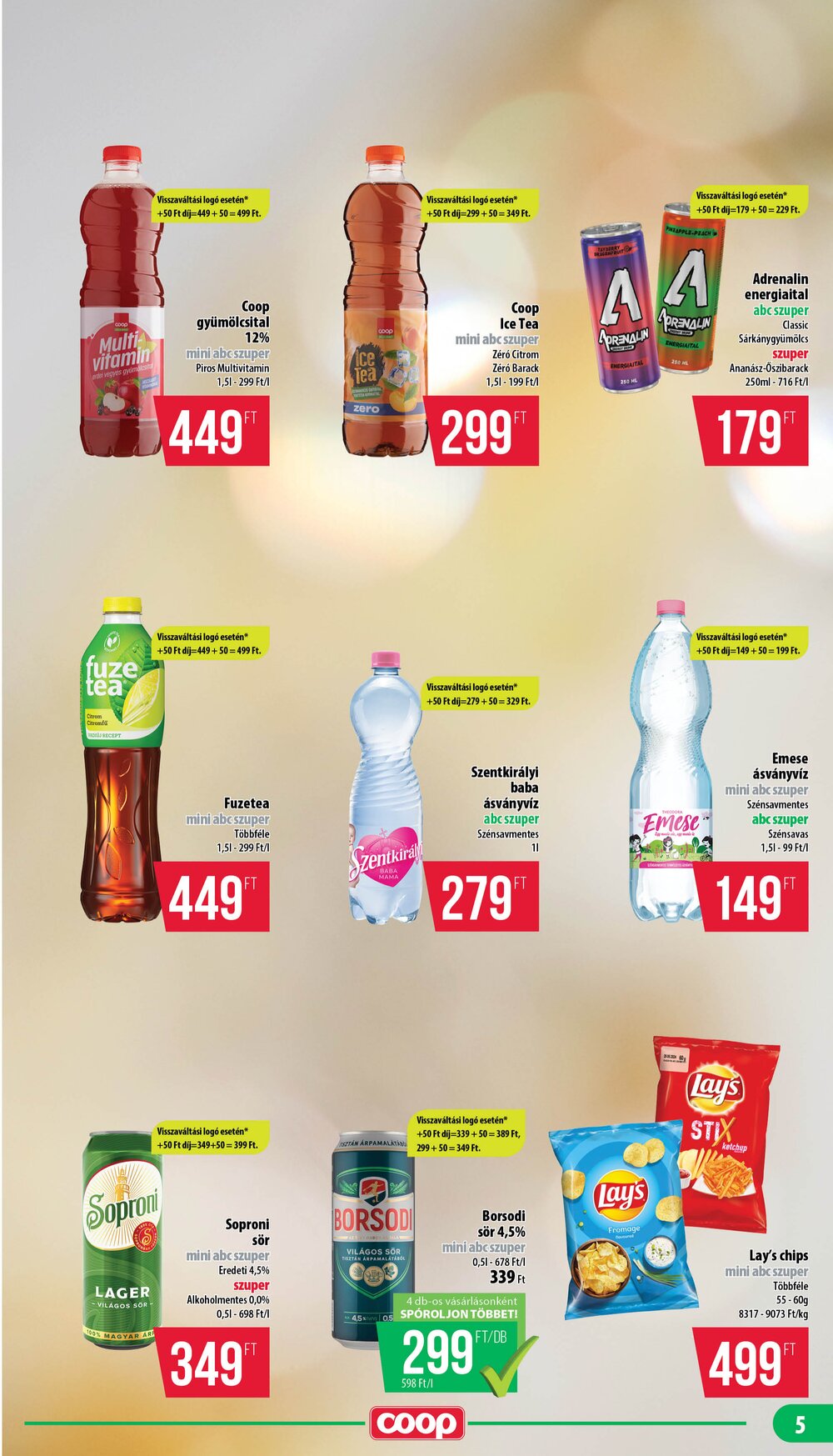 Coop akciós újság 2026.01.15-től - 5. oldal.