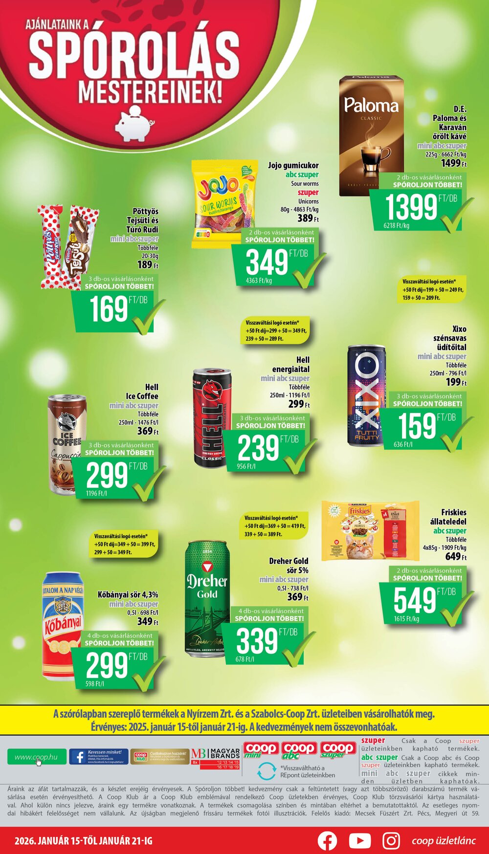Coop akciós újság 2026.01.15-től - 8. oldal.