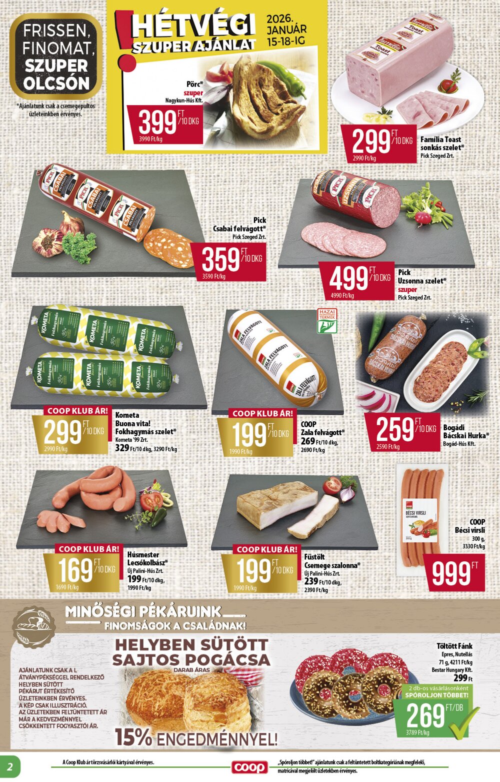 Coop akciós újság 2026.01.15-től - 2. oldal.