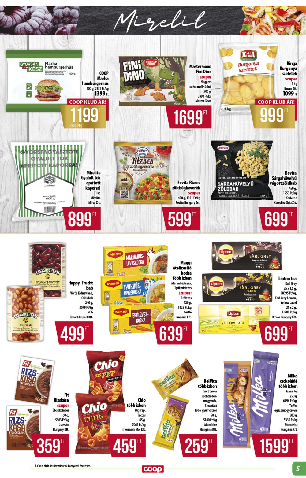 Coop akciós újság 2026.01.15-től - 5. oldal.