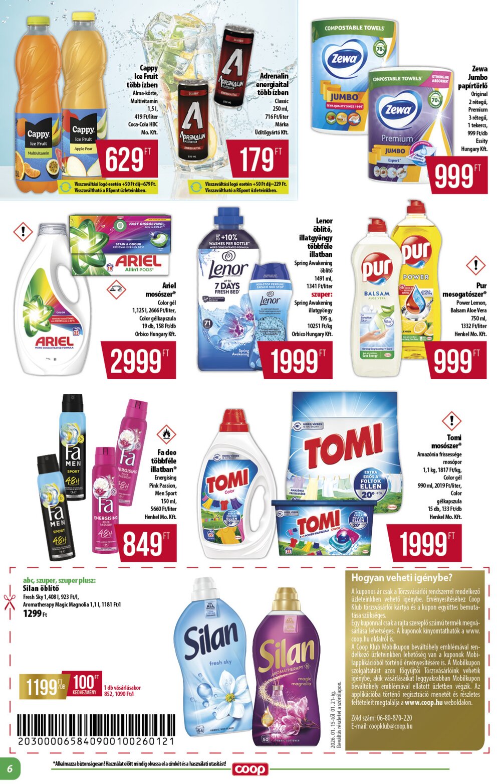 Coop akciós újság 2026.01.15-től - 6. oldal.