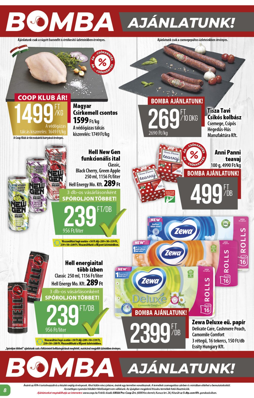 Coop akciós újság 2026.01.15-től - 8. oldal.