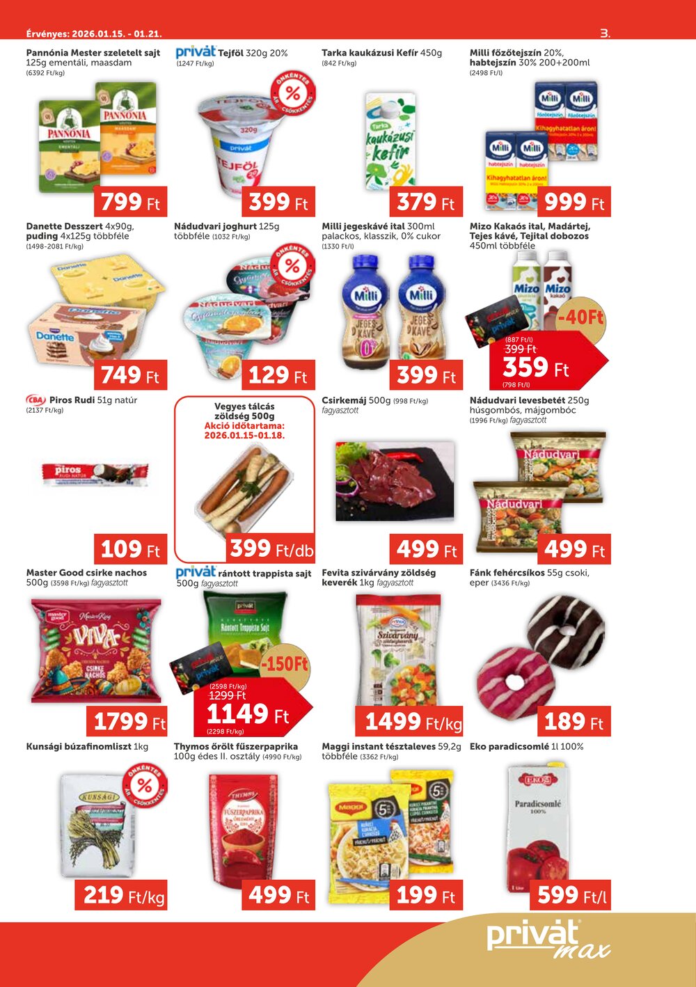 Privát akciós újság 2026.01.15-től - 3. oldal.