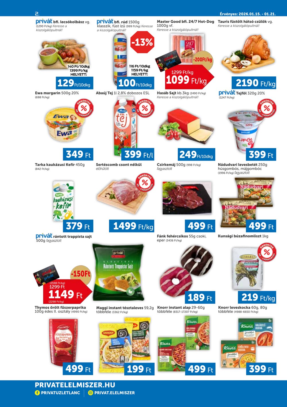 Privát akciós újság 2026.01.15-től - 2. oldal.