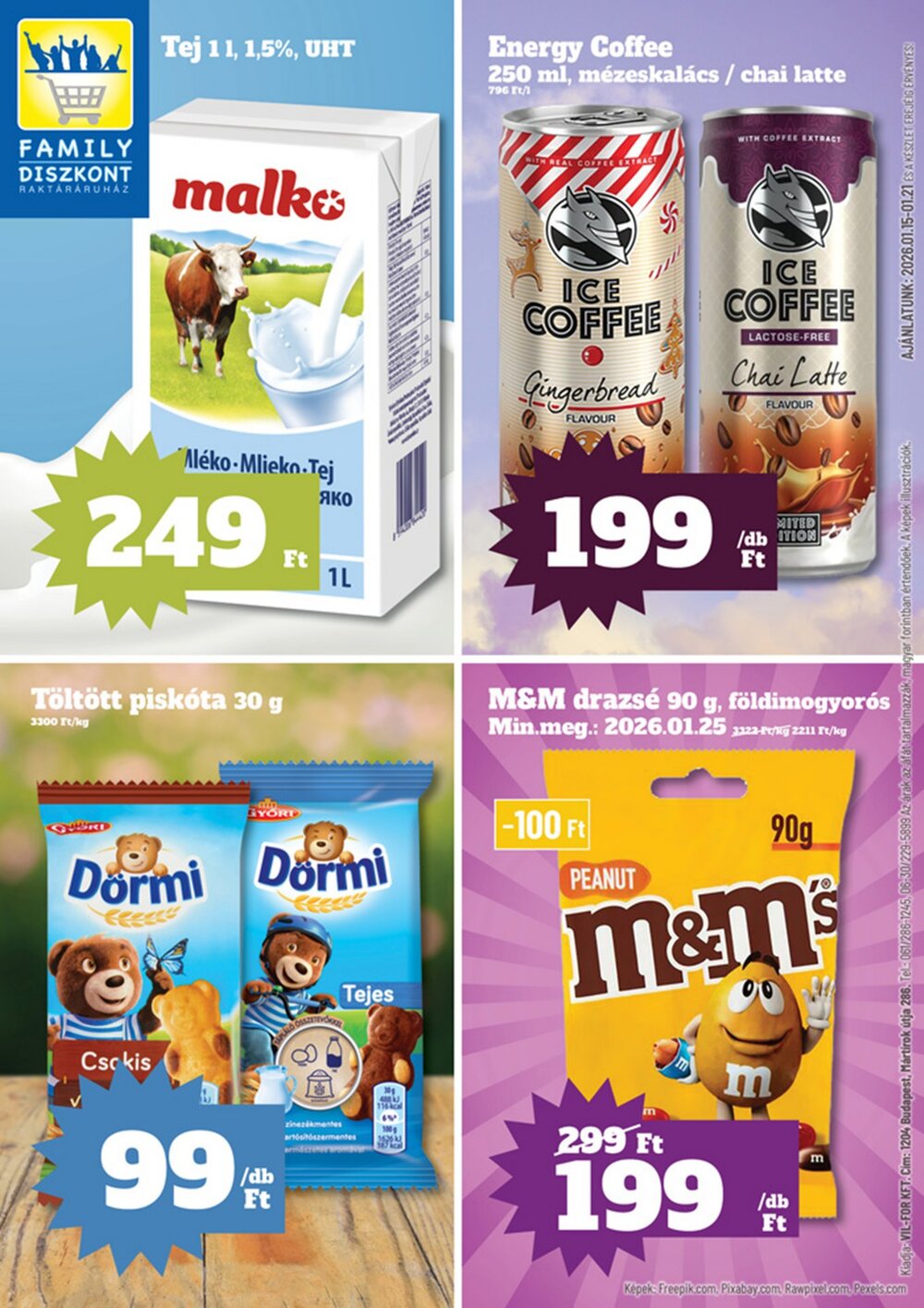 Family Diszkont akciós újság 2026.01.16-tól - 1. oldal.