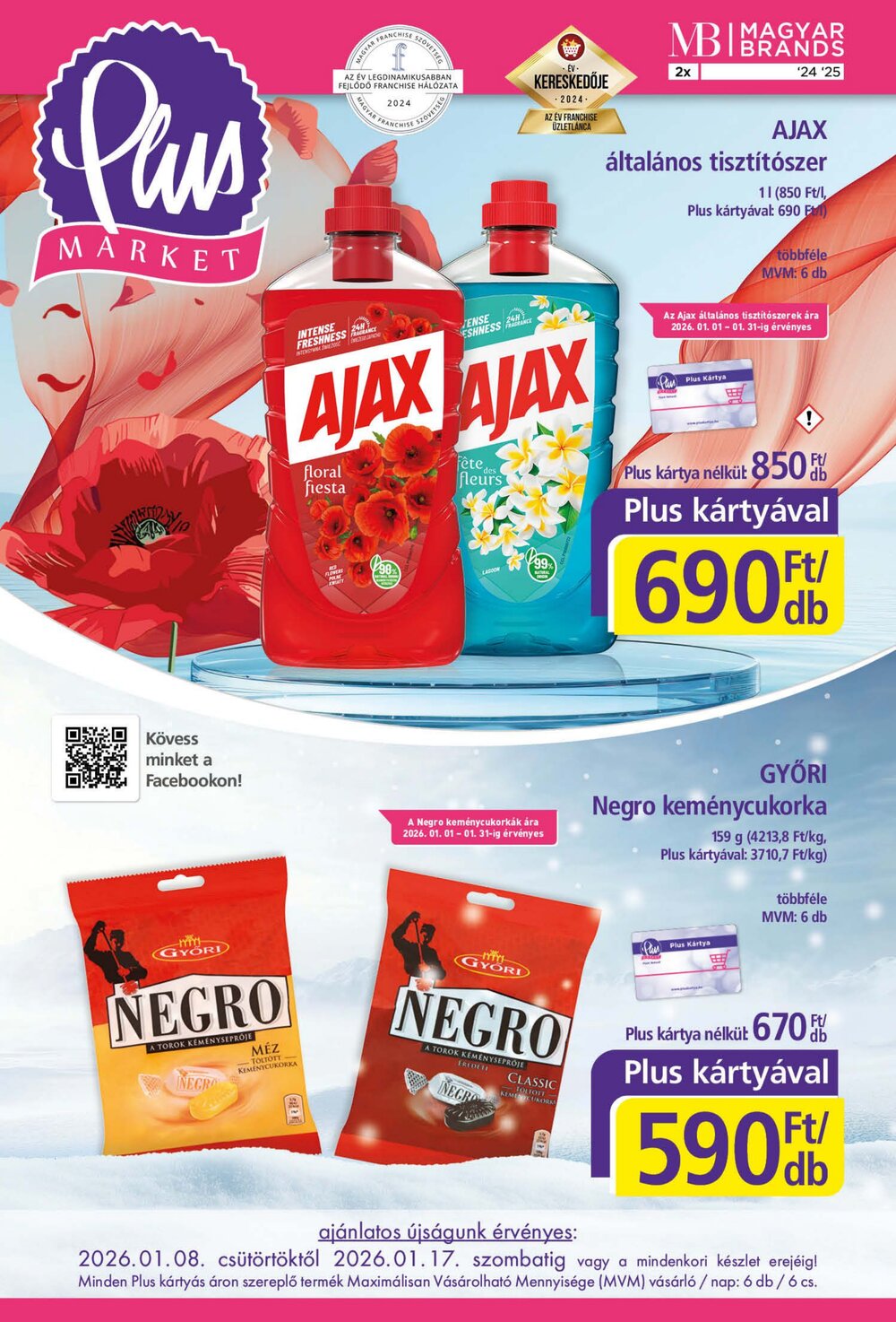 PlusMarket akciós újság 2026.01.18-tól - 1. oldal.