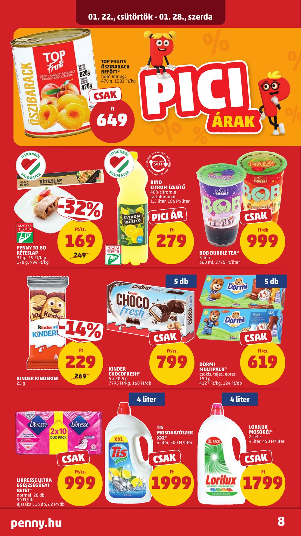 Penny Market akciós újság 2026.01.22-től - 12. oldal.
