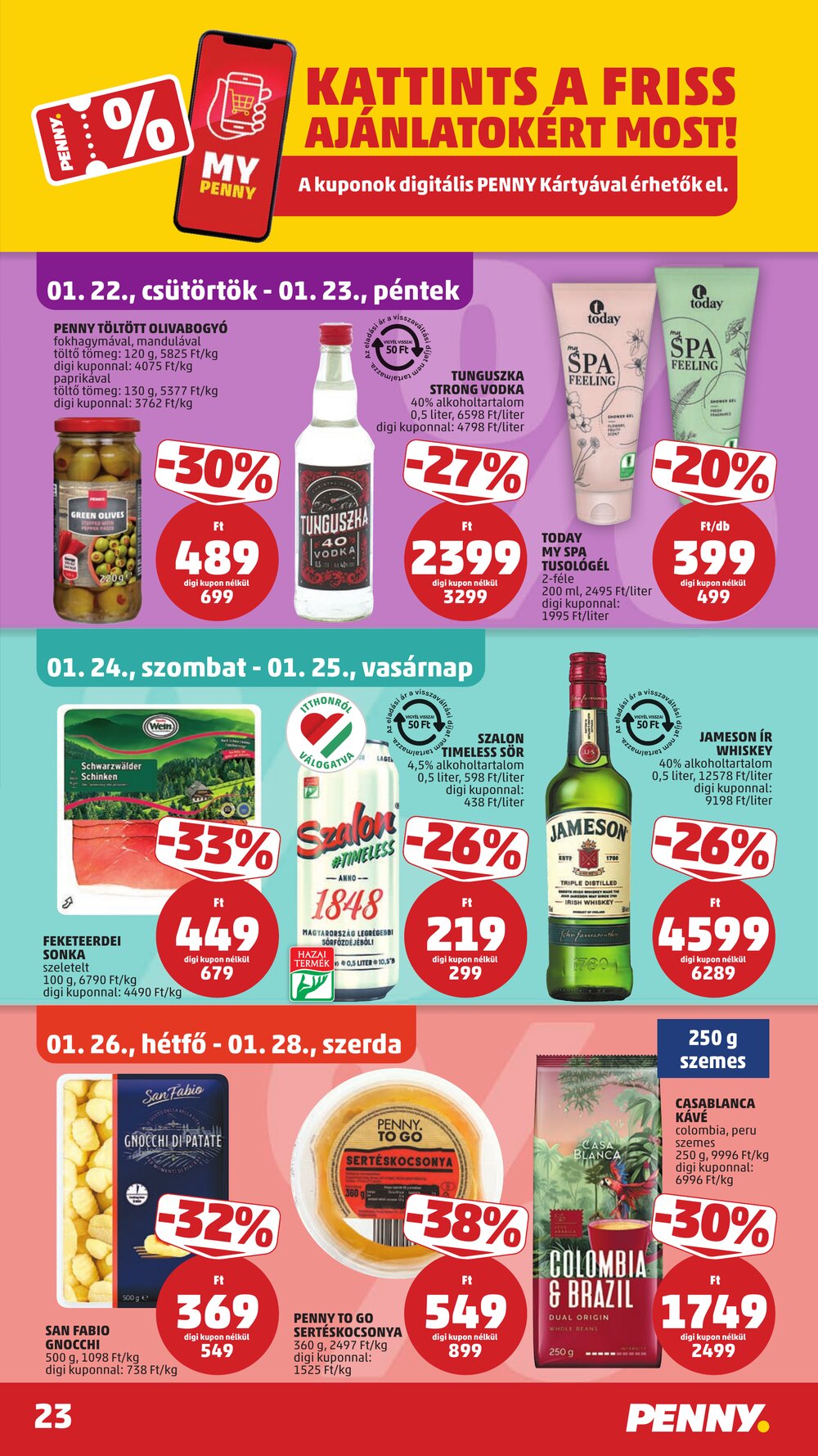 Penny Market akciós újság 2026.01.22-től - 27. oldal.