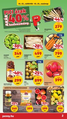 Penny Market akciós újság 2026.01.22-től - 2. oldal.