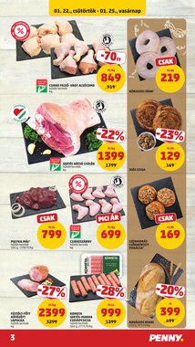 Penny Market akciós újság 2026.01.22-től - 3. oldal.