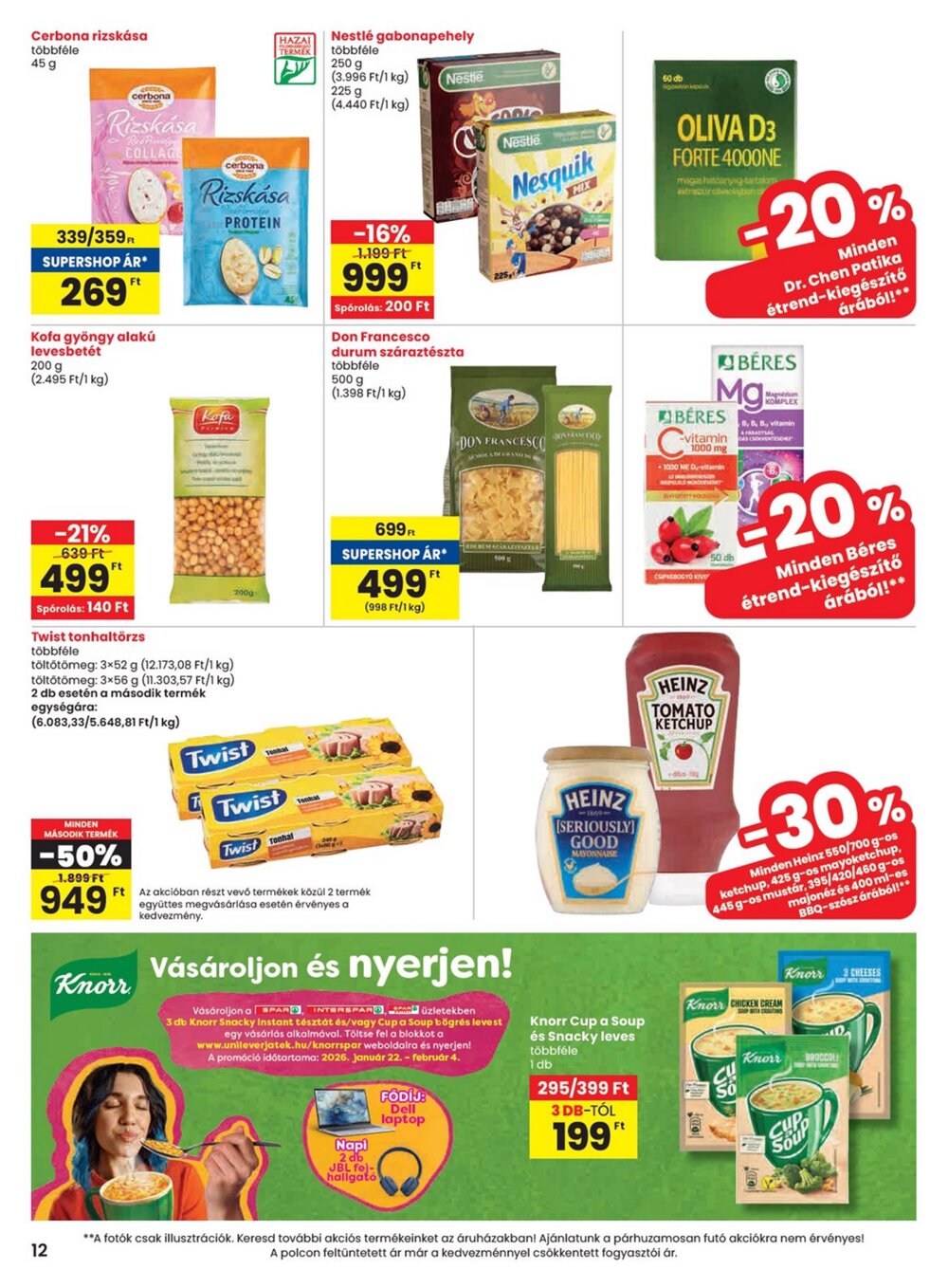 Spar akciós újság 2026.01.22-től - 12. oldal.