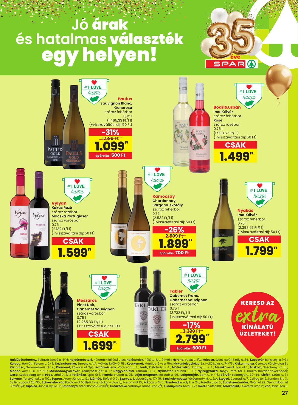 Spar Extra akciós újság 2026.01.22-től - 8. oldal.