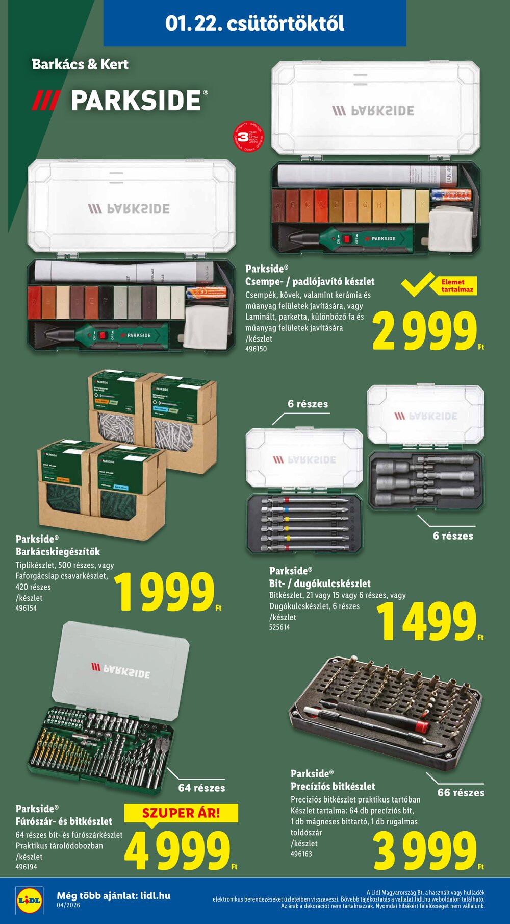 Lidl akciós újság 2026.01.22-től - 26. oldal.