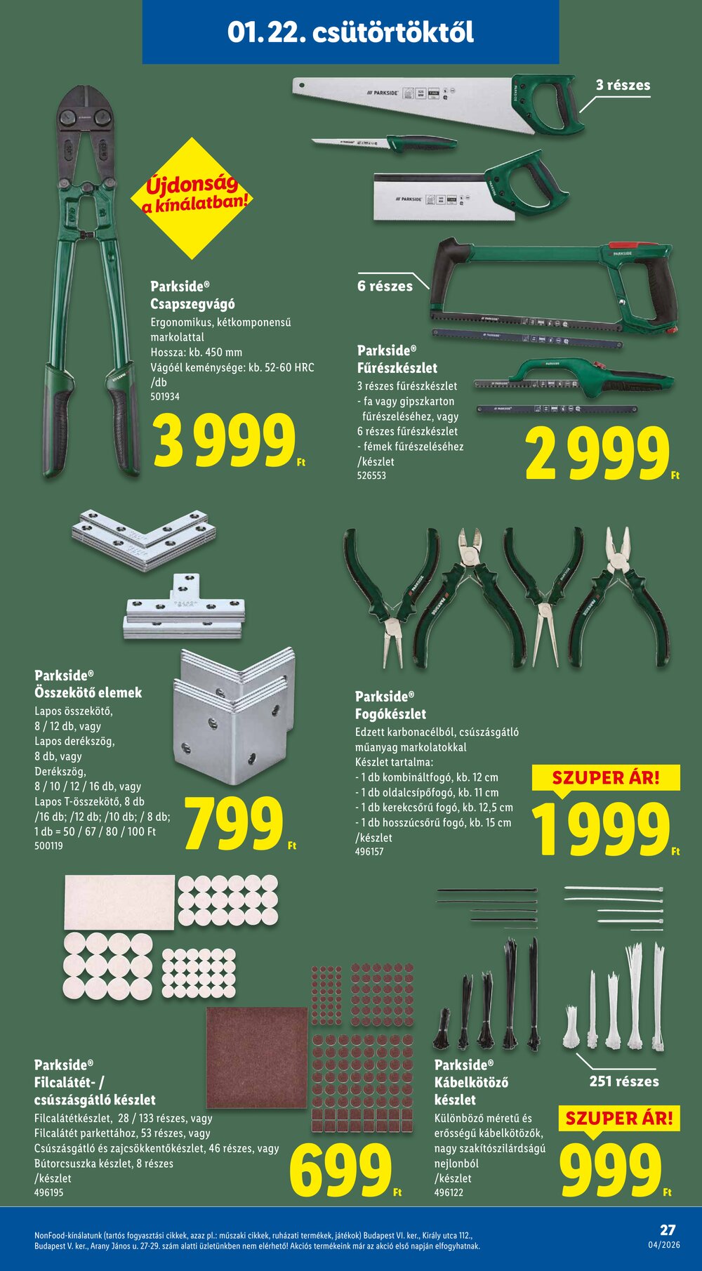 Lidl akciós újság 2026.01.22-től - 27. oldal.