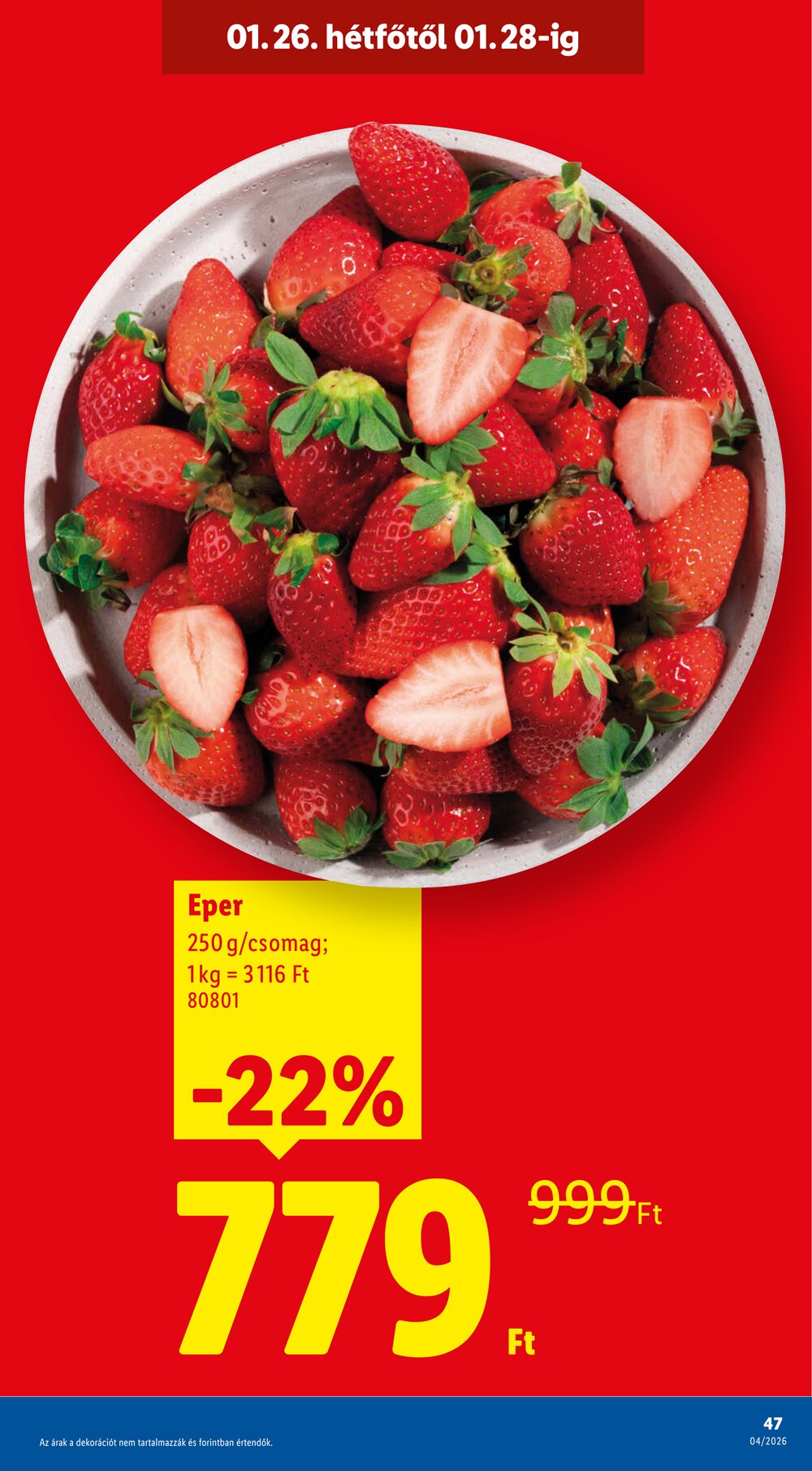 Lidl akciós újság 2026.01.22-től - 47. oldal.