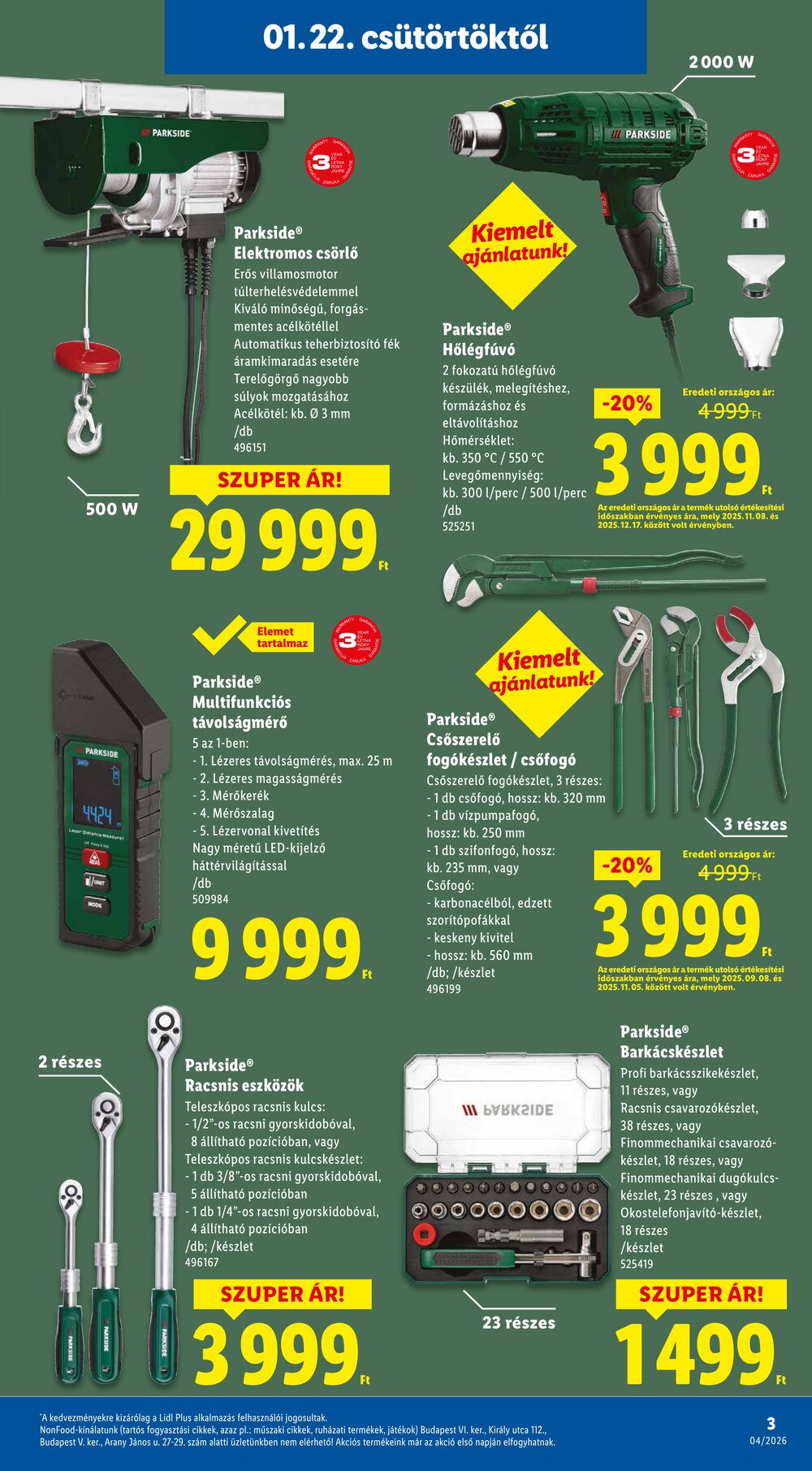 Lidl akciós újság 2026.01.22-től - 3. oldal.