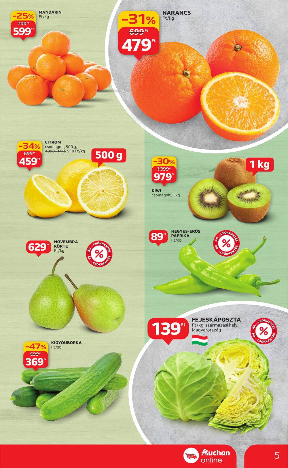 Auchan akciós újság 2026.01.22-től - 5. oldal.