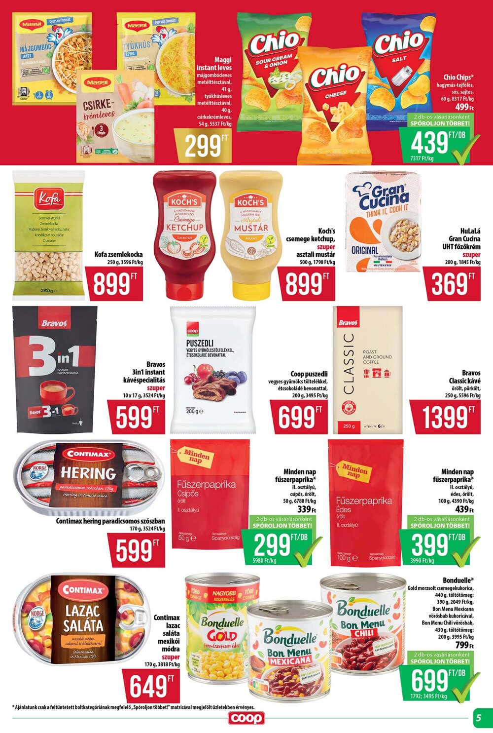 Coop akciós újság 2026.01.22-től - 5. oldal.