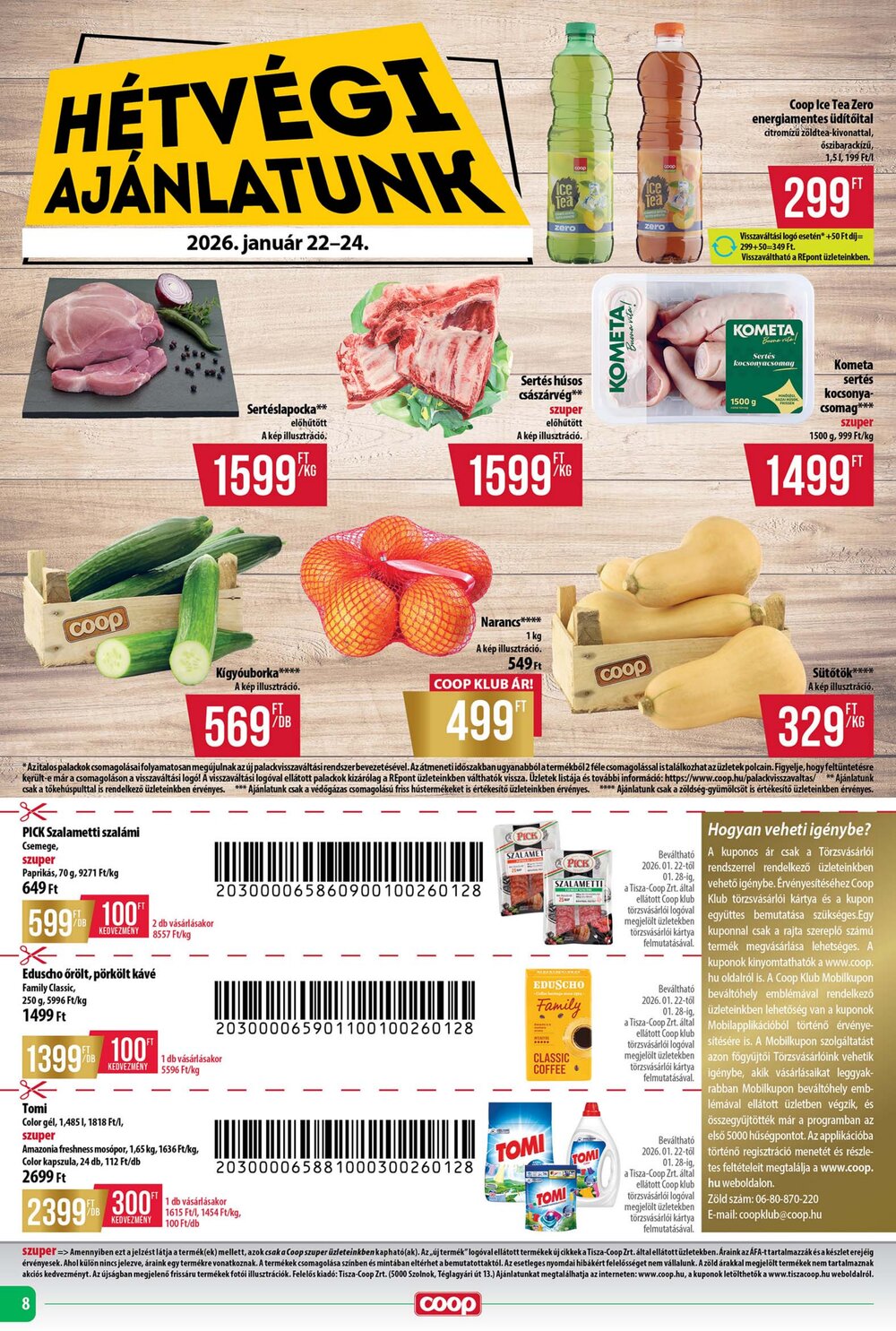 Coop akciós újság 2026.01.22-től - 8. oldal.