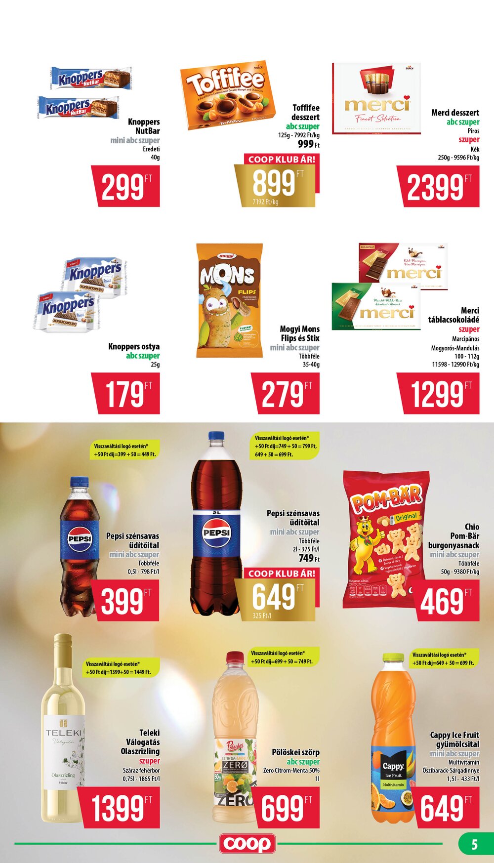 Coop akciós újság 2026.01.22-től - 5. oldal.