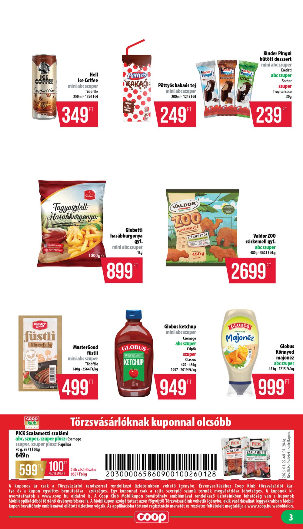 Coop akciós újság 2026.01.22-től - 3. oldal.
