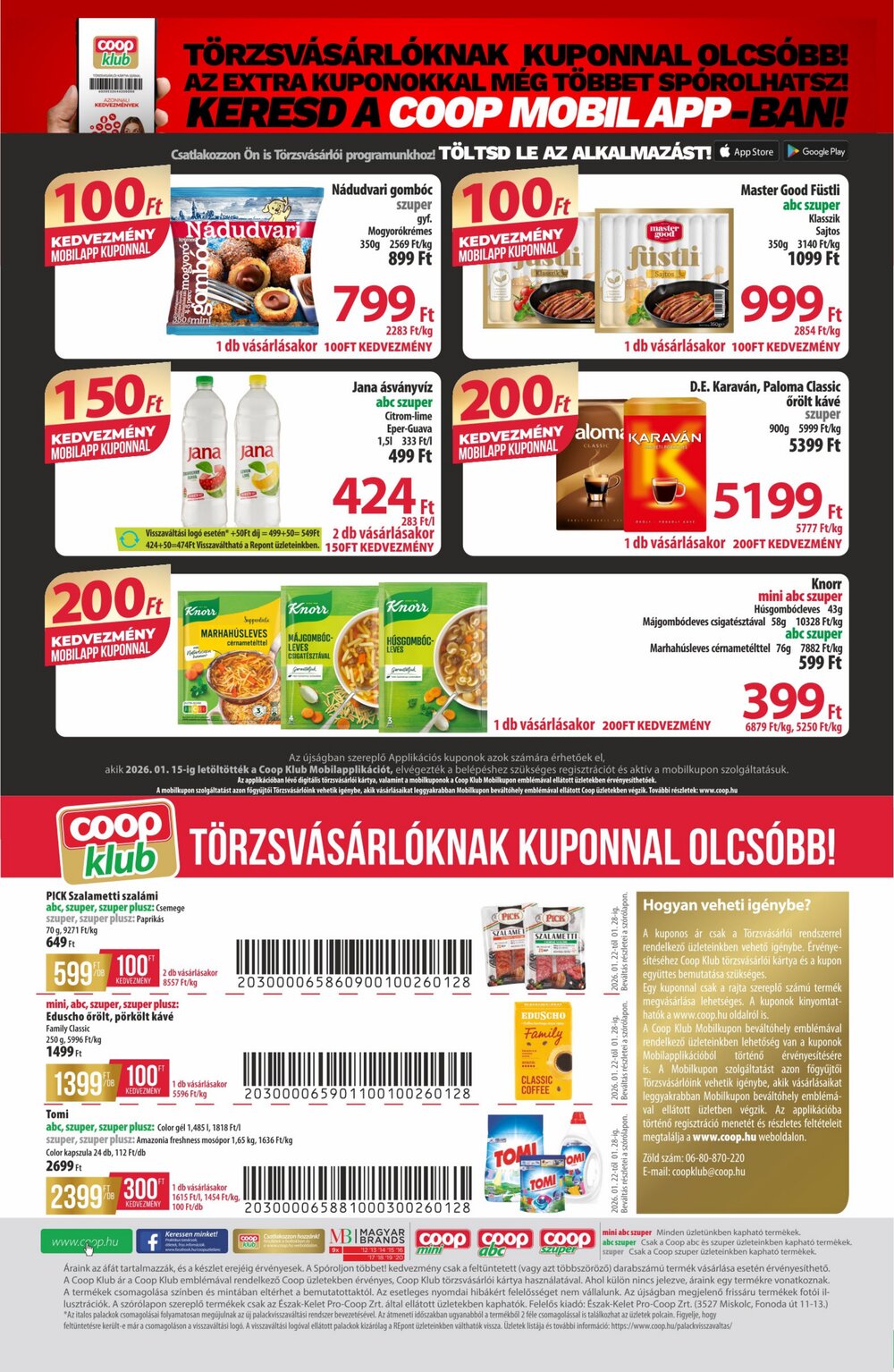 Coop akciós újság 2026.01.22-től - 12. oldal.