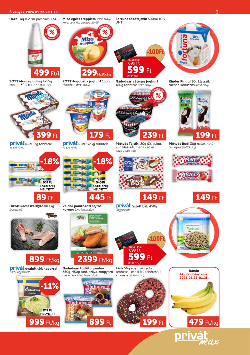 Privát akciós újság 2026.01.22-től - 3. oldal.