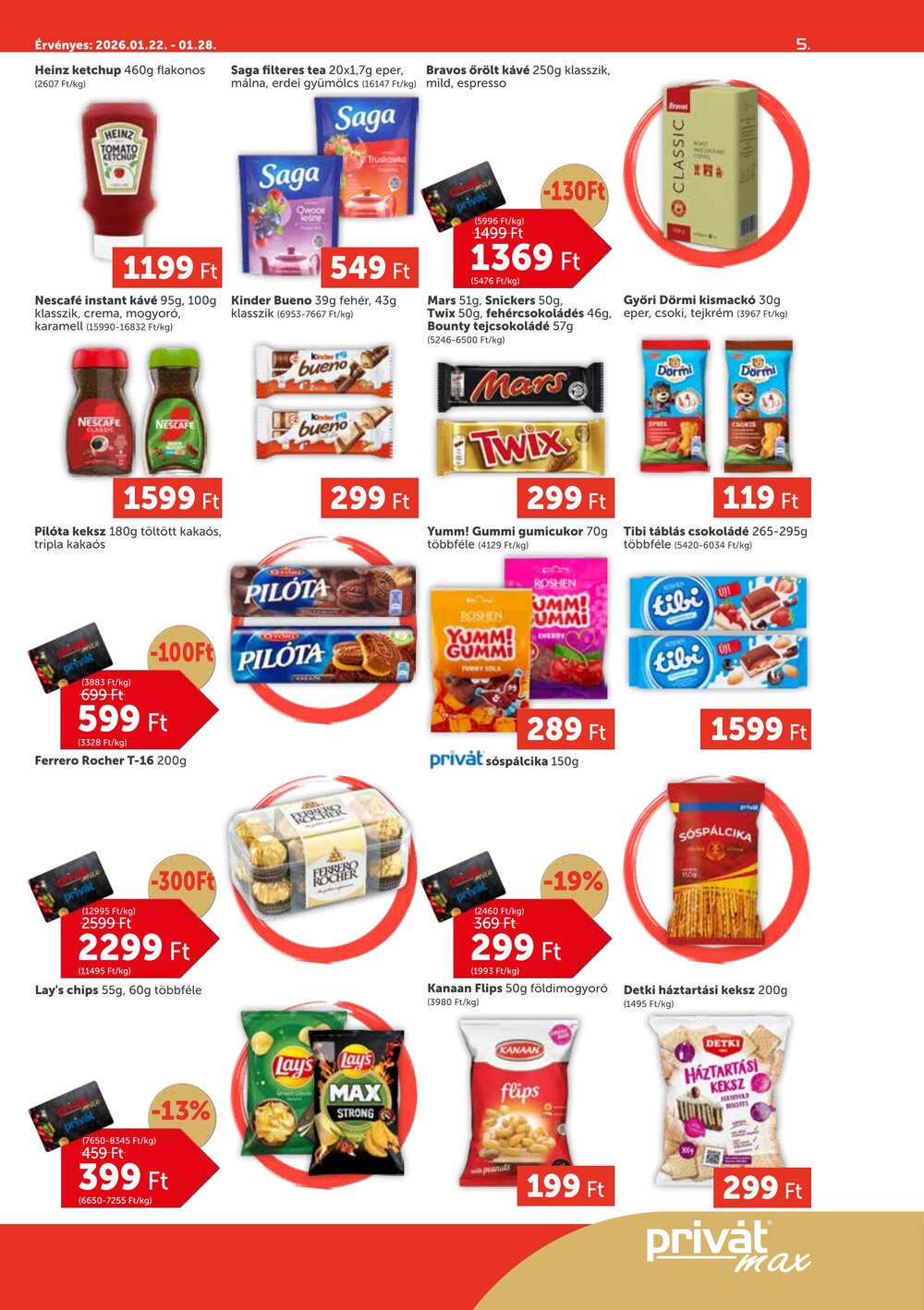 Privát akciós újság 2026.01.22-től - 5. oldal.