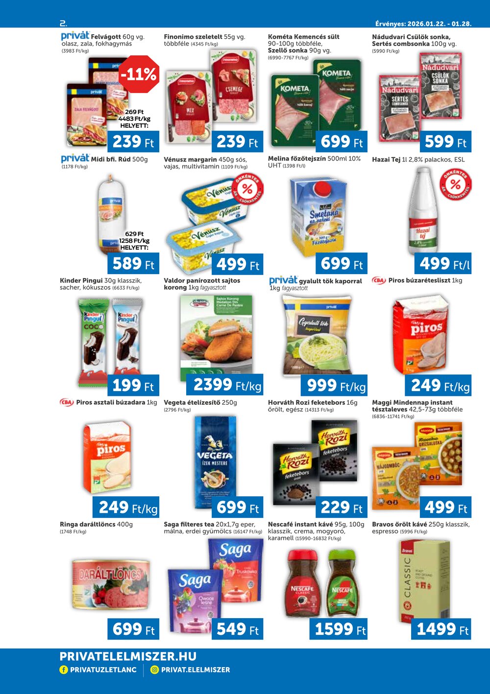 Privát akciós újság 2026.01.22-től - 2. oldal.