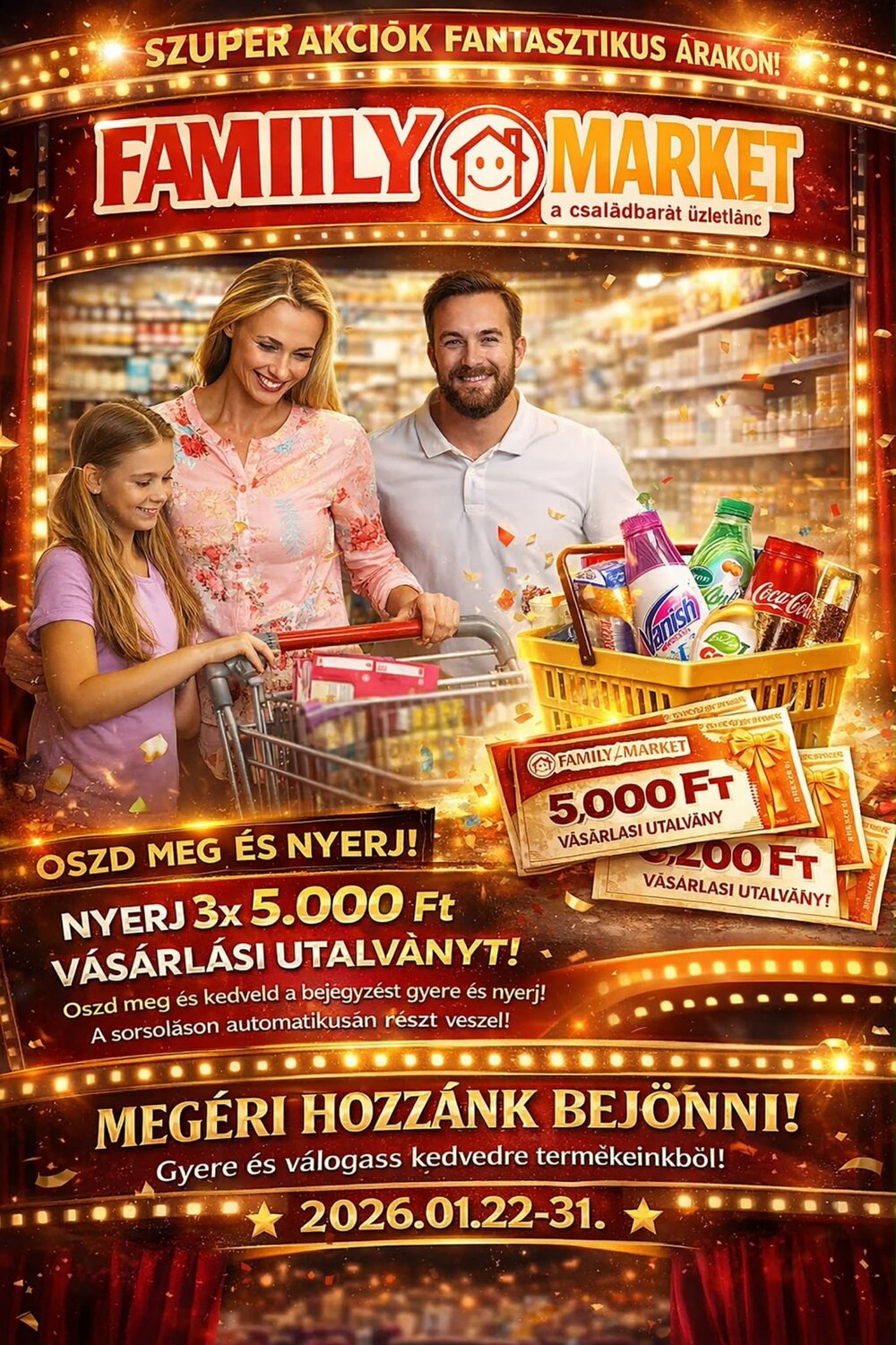 Family Market akciós újság 2026.01.22-től - 1. oldal.