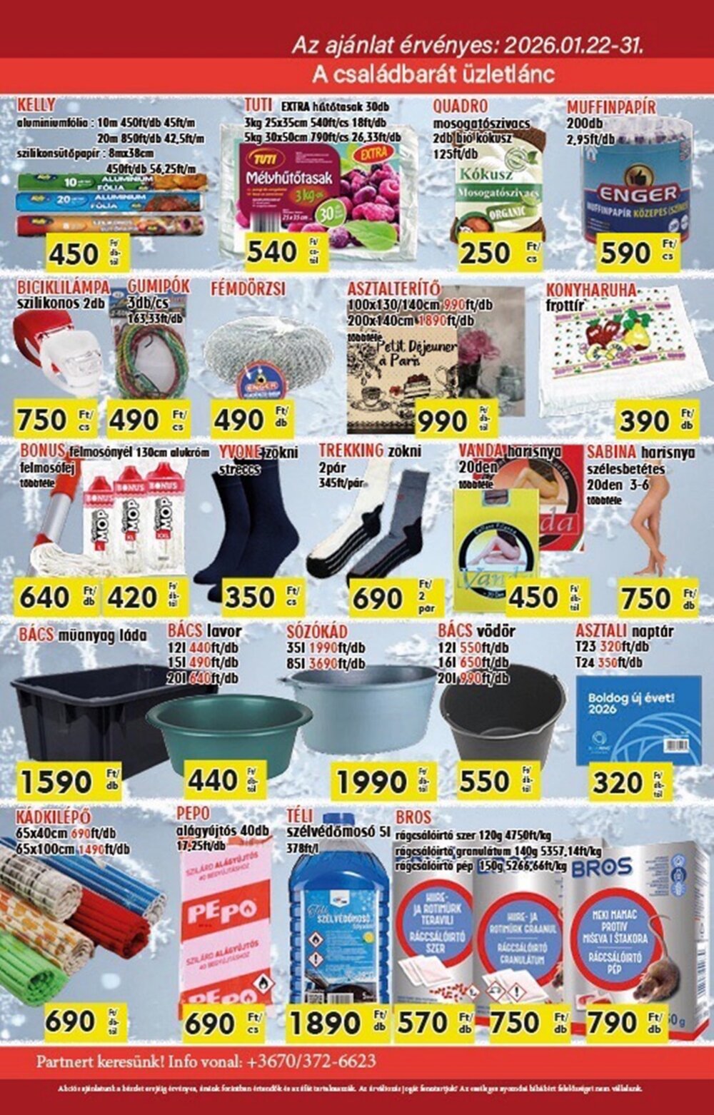 Family Market akciós újság 2026.01.22-től - 4. oldal.