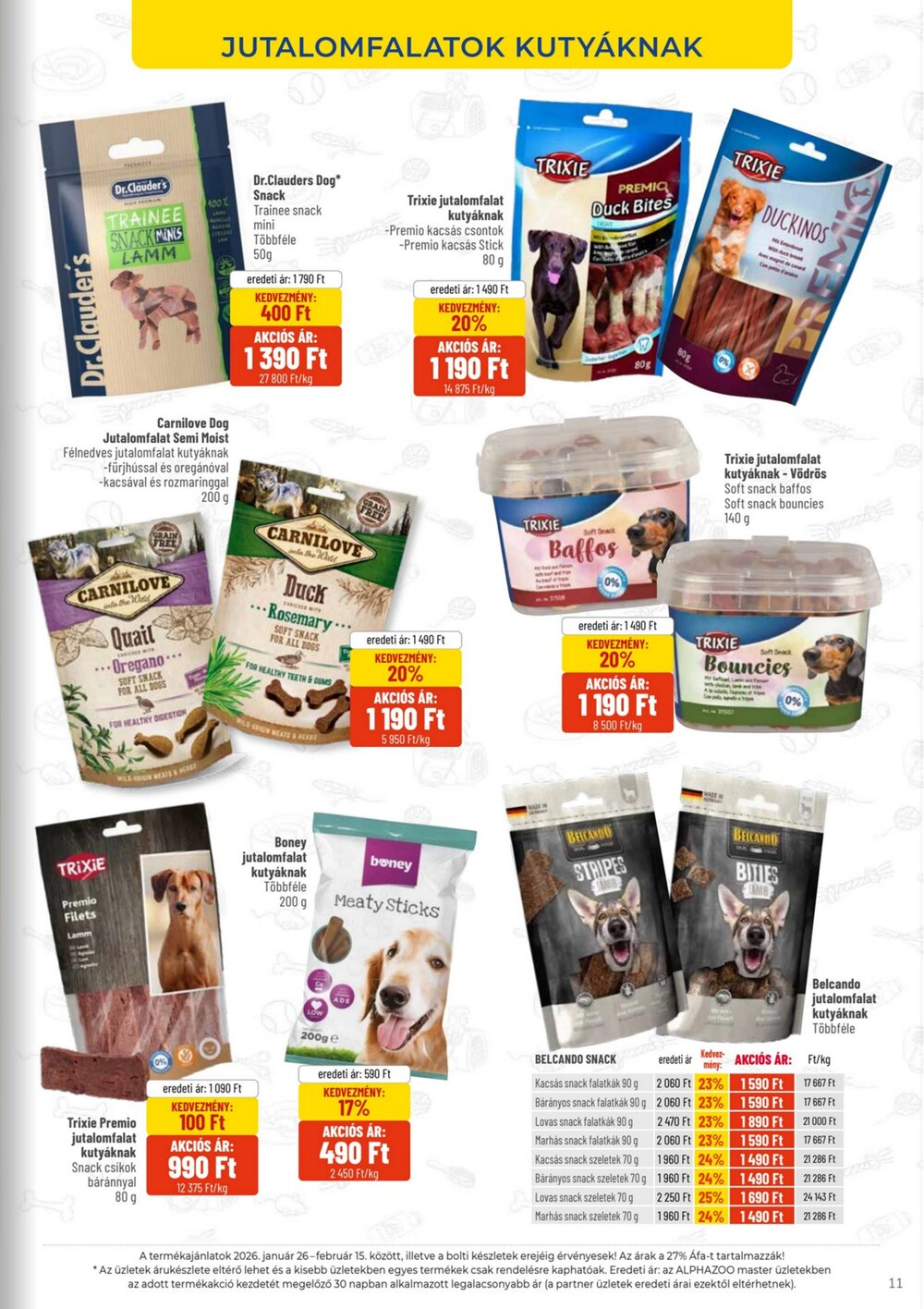 AlphaZoo akciós újság 2026.01.26-tól - 11. oldal.