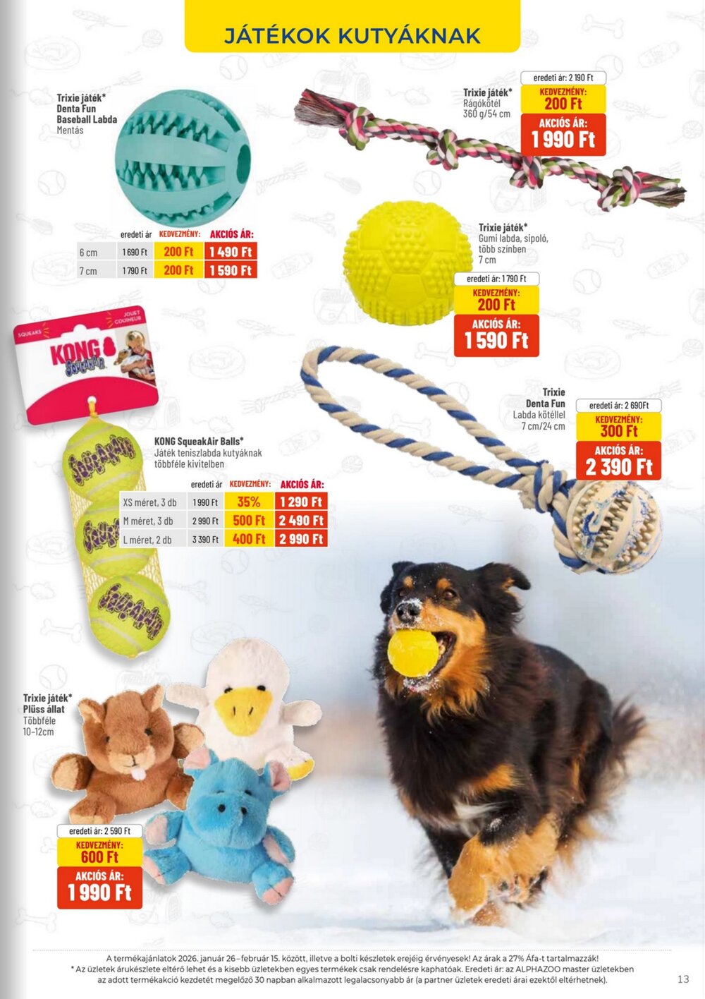 AlphaZoo akciós újság 2026.01.26-tól - 13. oldal.